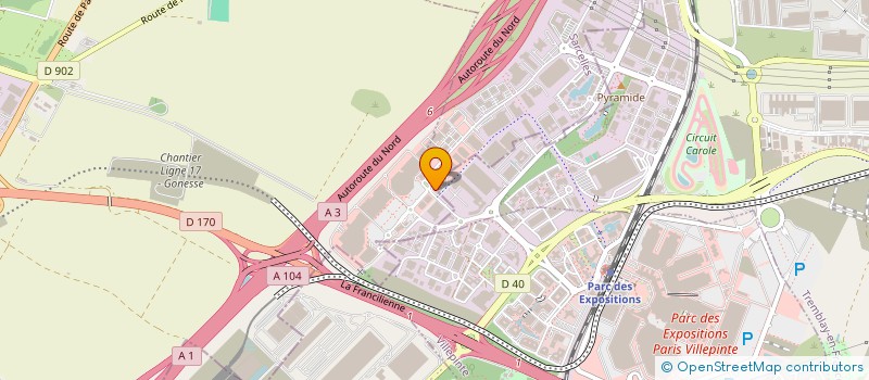 localisation de l'entreprise STEPARK 95 à GONESSE