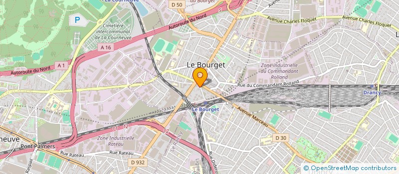 localisation de l'entreprise STEPAZUR à LE BOURGET
