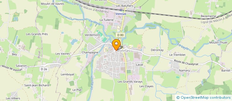 localisation de l'entreprise STEPH'01- PERMIS  VONNAS