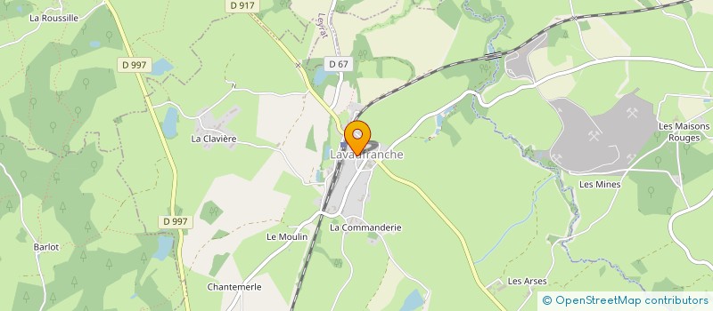 localisation de l'entreprise STEPH BTP à LAVAUFRANCHE
