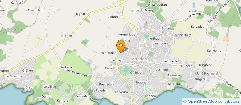 localisation de l'entreprise STEPH.FANCH  ARRADON