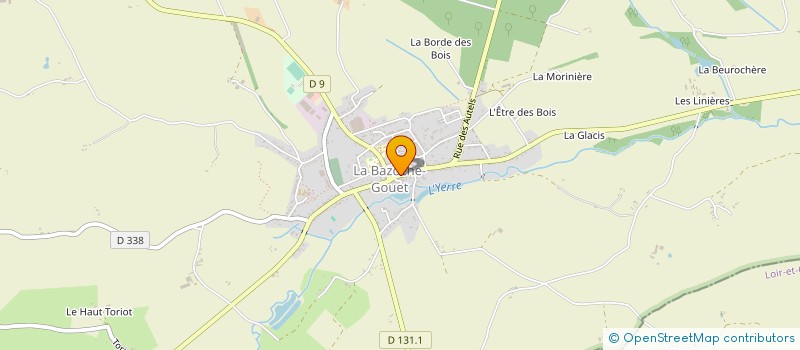 localisation de l'entreprise STEPH-NAT à LA BAZOCHE-GOUET