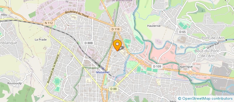 localisation de l'entreprise STEPH'NET  MAZAMET