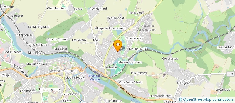 localisation de l'entreprise STEPHALIM à AIXE-SUR-VIENNE