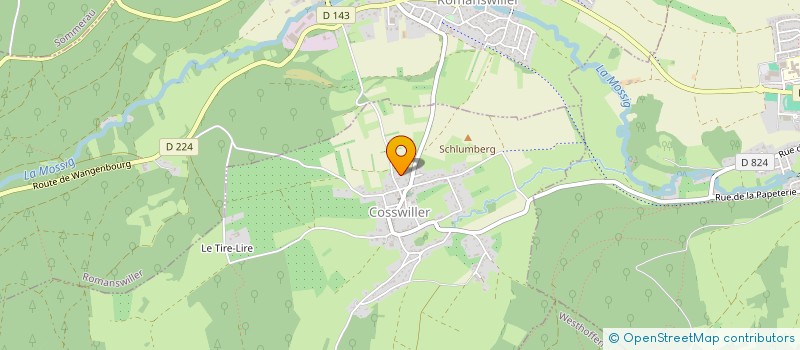 localisation de l'entreprise STEPHAN'EAU PISCINES  COSSWILLER