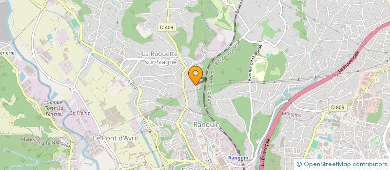 localisation de l'entreprise STEPHAN TOM PAYSAGES à LA ROQUETTE-SUR-SIAGNE