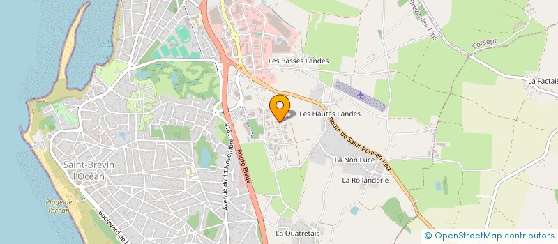 localisation de l'entreprise STEPHANE 44 à SAINT-BREVIN-LES-PINS