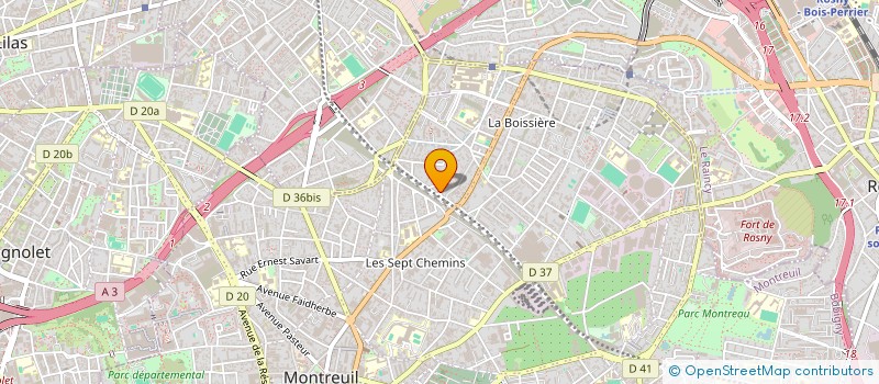localisation de l'entreprise STEPHANE à MONTREUIL