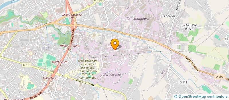 localisation de l'entreprise STEPHANE AUTOMOBILES à ALBI