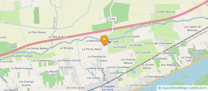 localisation de l'entreprise STEPHANE CHEVIN ELECTRICITE GENERALE  BENAIS