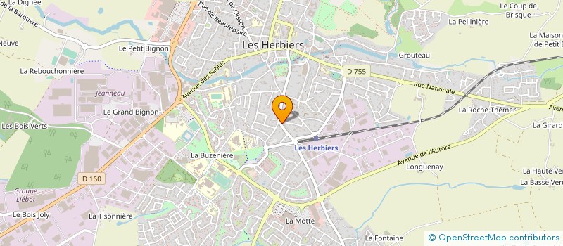 localisation de l'entreprise STEPHANE DABLEMONT & DELPHINE DE BLANDERE NOTAIRES ASSOCIES  LES HERBIERS