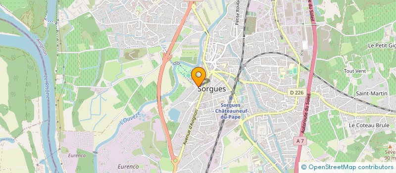 localisation de l'entreprise STEPHANE DEHAIS SERVICES VINICOLES  SORGUES