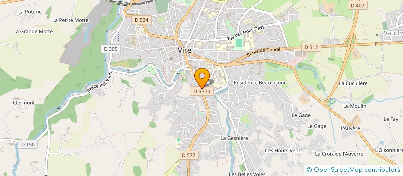 localisation de l'entreprise STEPHANE DONVAL  VIRE NORMANDIE