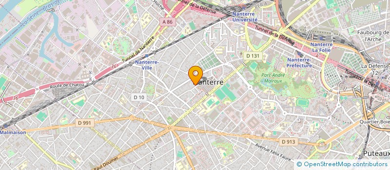localisation de l'entreprise STEPHANE ET DANIEL GLANDUS ET GUERESCHI à NANTERRE