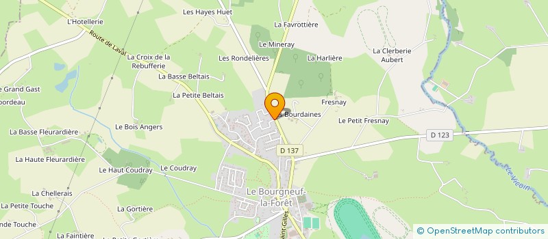 localisation de l'entreprise STEPHANE FOUBERT  LE BOURGNEUF-LA-FORET