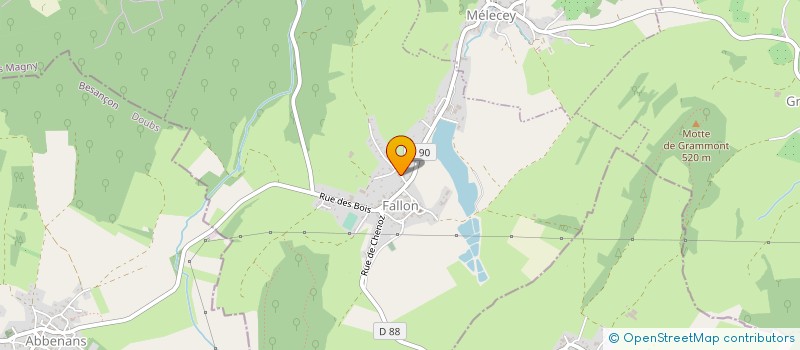 localisation de l'entreprise STEPHANE GAUDEY SARL  FALLON