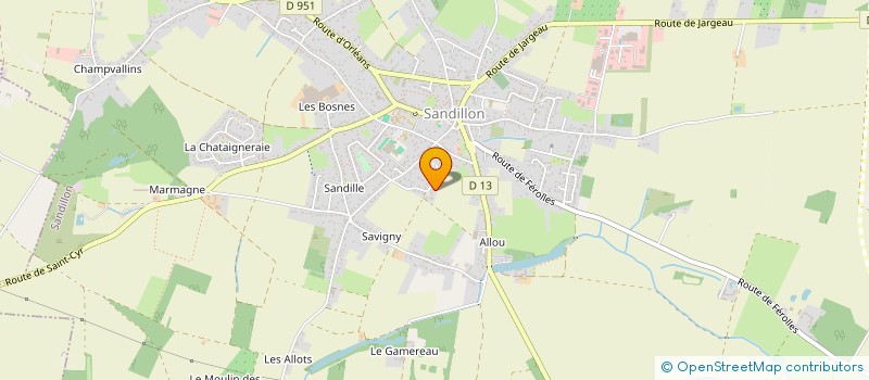 localisation de l'entreprise STEPHANE GREGOIRE COACHING SPORTIF à SANDILLON