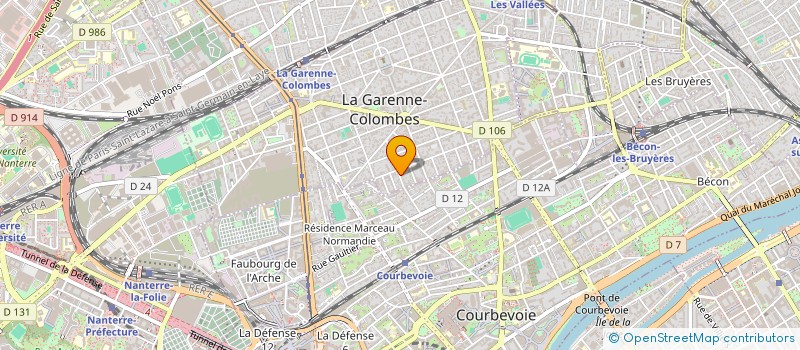 localisation de l'entreprise STEPHANE HENRIO PLOMBIER CHAUFFAGISTE  LA GARENNE-COLOMBES