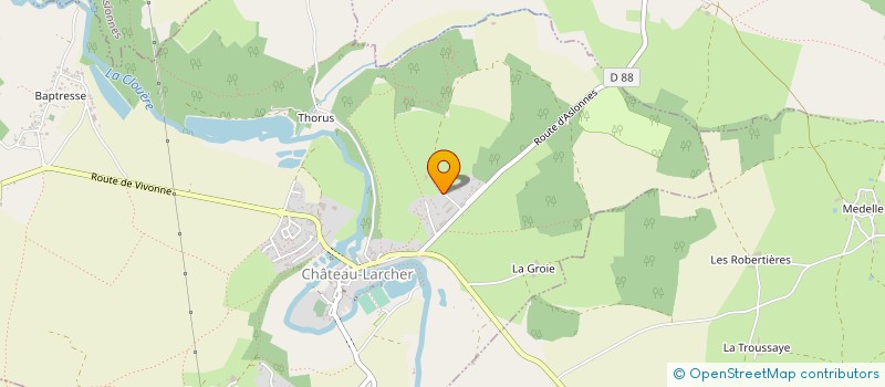 localisation de l'entreprise STEPHANE HERVE DEMOUSSAGE SAS  CHATEAU-LARCHER