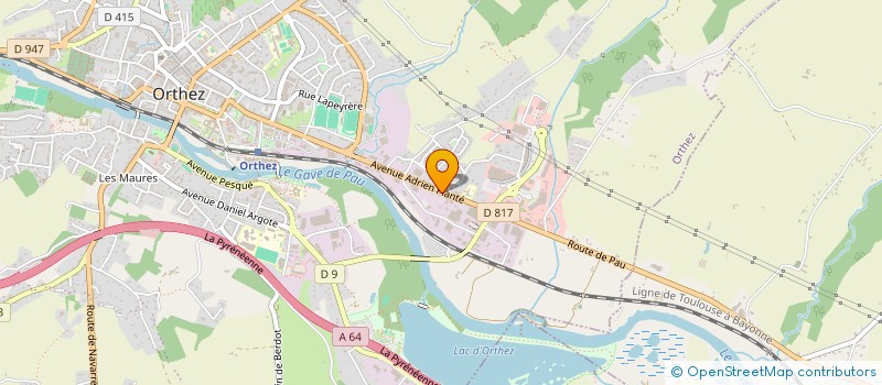 localisation de l'entreprise STEPHANE HIJOS INDUSTRIE  ORTHEZ