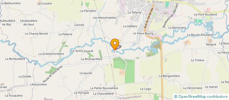 localisation de l'entreprise STEPHANE LEBRETON à BRECEY