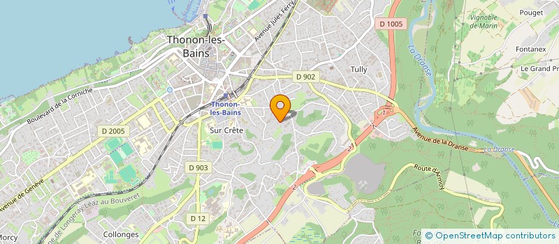 localisation de l'entreprise STEPHANE LECLERC PAYSAGISTE à THONON-LES-BAINS