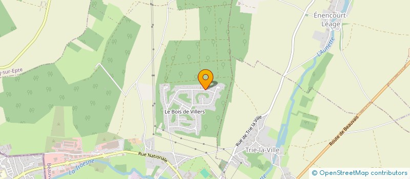 localisation de l'entreprise STEPHANE LEUILLIER  TRIE-CHATEAU