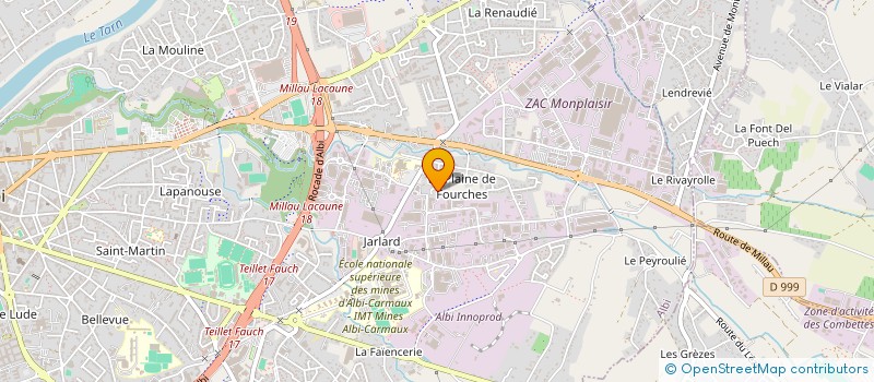 localisation de l'entreprise STEPHANE MASSOL à ALBI