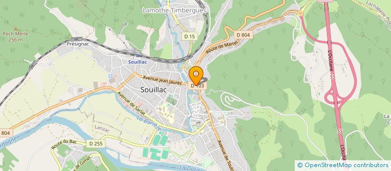 localisation de l'entreprise STEPHANE MAUBREY ET SOPHIE ARPAILLANGE NOTAIRES ASSOCIES  SOUILLAC