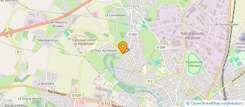 localisation de l'entreprise STEPHANE PEINTURE SARL à DAMIGNY