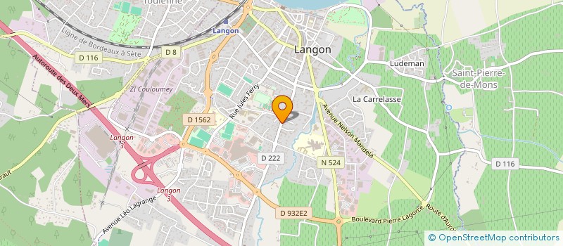 localisation de l'entreprise STEPHANE POMAREL à LANGON