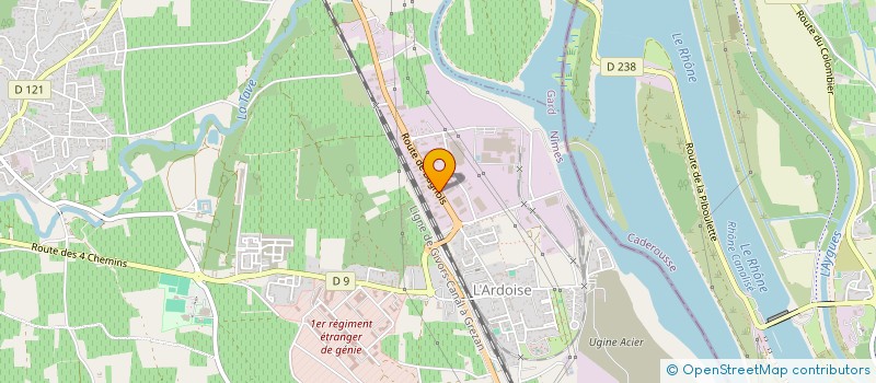 localisation de l'entreprise STEPHANE POURCHIER INVESTISSEMENT - S.P.I.  LAUDUN-L'ARDOISE