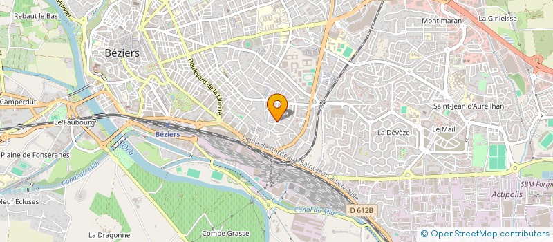 localisation de l'entreprise STEPHANE RUIZ  BEZIERS