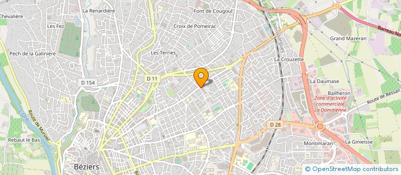 localisation de l'entreprise STEPHANIE  BEZIERS
