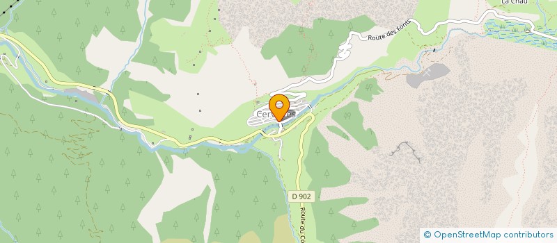 localisation de l'entreprise STEPHANIE BAUCHET ET PHILIPPE LAMBERT/LA CERVEYRETTE  CERVIERES