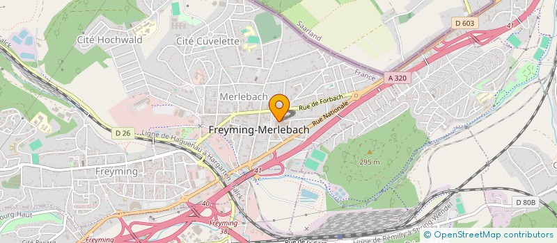 localisation de l'entreprise STEPHANIE BOUTIQUE à FREYMING-MERLEBACH