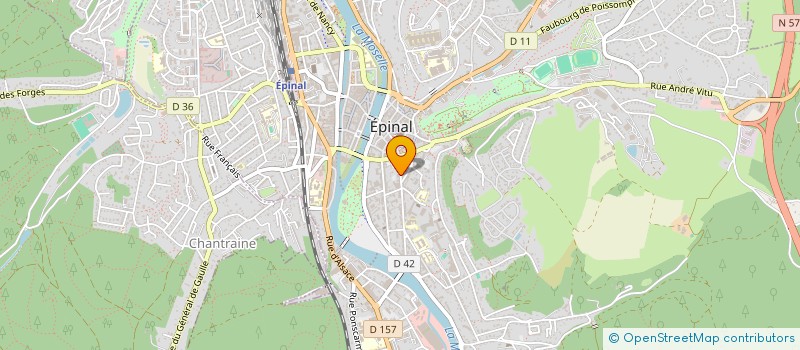 localisation de l'entreprise STEPHANIE GOURBEYRE, VIRGINIE GANTOIS-VILLEMIN, FRANCK DEMARD ET CHARLOTTE THOMASSIN, NOTAIRES ASSOCIES  EPINAL