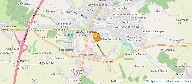 localisation de l'entreprise STEPHANIE MULLET - HUISSIER DE JUSTICE  SAINTE-MAURE-DE-TOURAINE