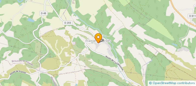 localisation de l'entreprise STEPHANIE VESSIERE  FRAISSE-CABARDES