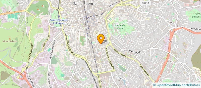 localisation de l'entreprise STEPHANOISE D ENTR PLATRERIE à SAINT-ETIENNE