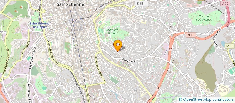 localisation de l'entreprise STEPHANOISE DE CARRELAGES à SAINT-ETIENNE