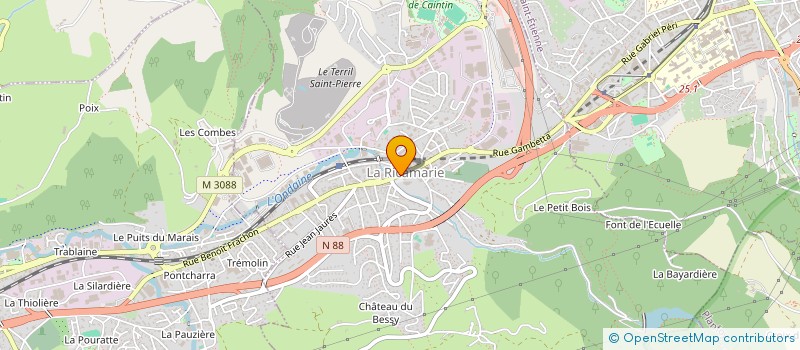 localisation de l'entreprise STEPHANOISE-EVENTS à LA RICAMARIE