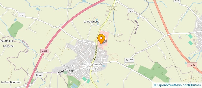 localisation de l'entreprise STEPHEN FRUCHET à CHOLET