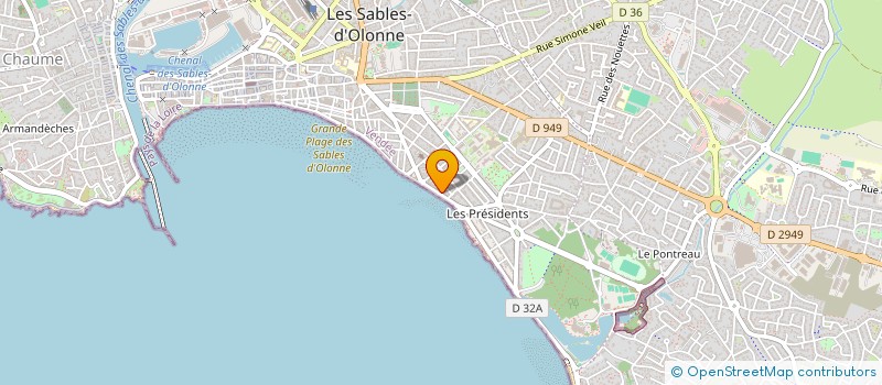 localisation de l'entreprise STEPHER SCI à LES SABLES D'OLONNE