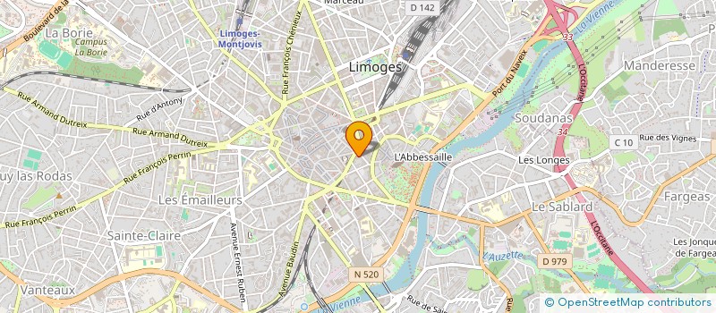 localisation de l'entreprise STEPHIGRAF à LIMOGES