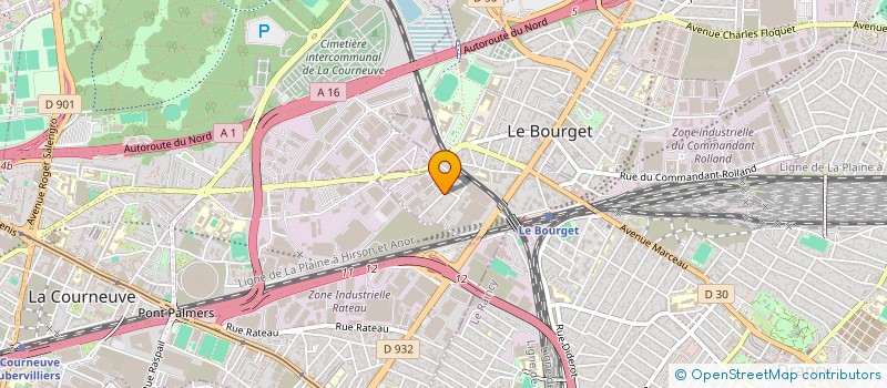 localisation de l'entreprise STEPHILINE à LE BOURGET
