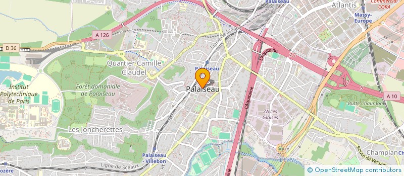 localisation de l'entreprise STEPHTOM à PALAISEAU