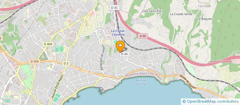 localisation de l'entreprise STEPHY à LA CIOTAT