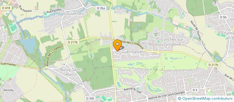 localisation de l'entreprise STEPHYLAND  GUERMANTES