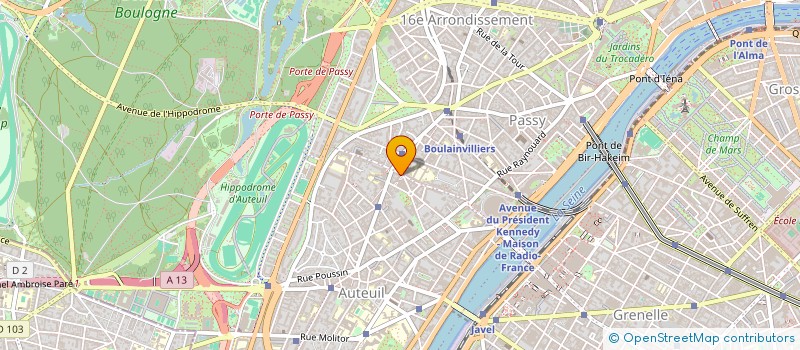 localisation de l'entreprise STEPINVEST  PARIS